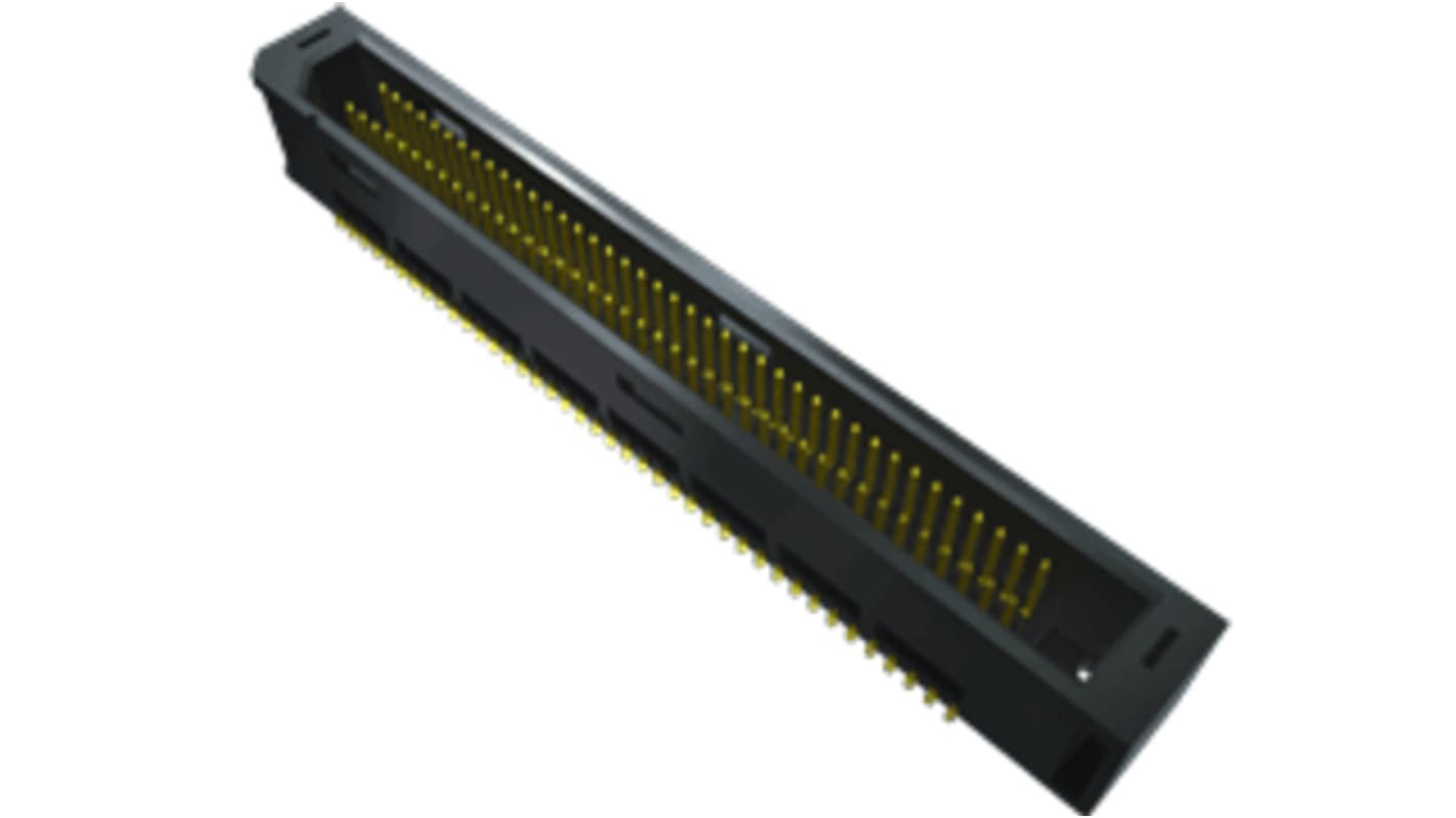 Samtec TEM Series Straight PCB Header, 30 Contact(s), 0.8mm Pitch, 2 Row(s), Shrouded