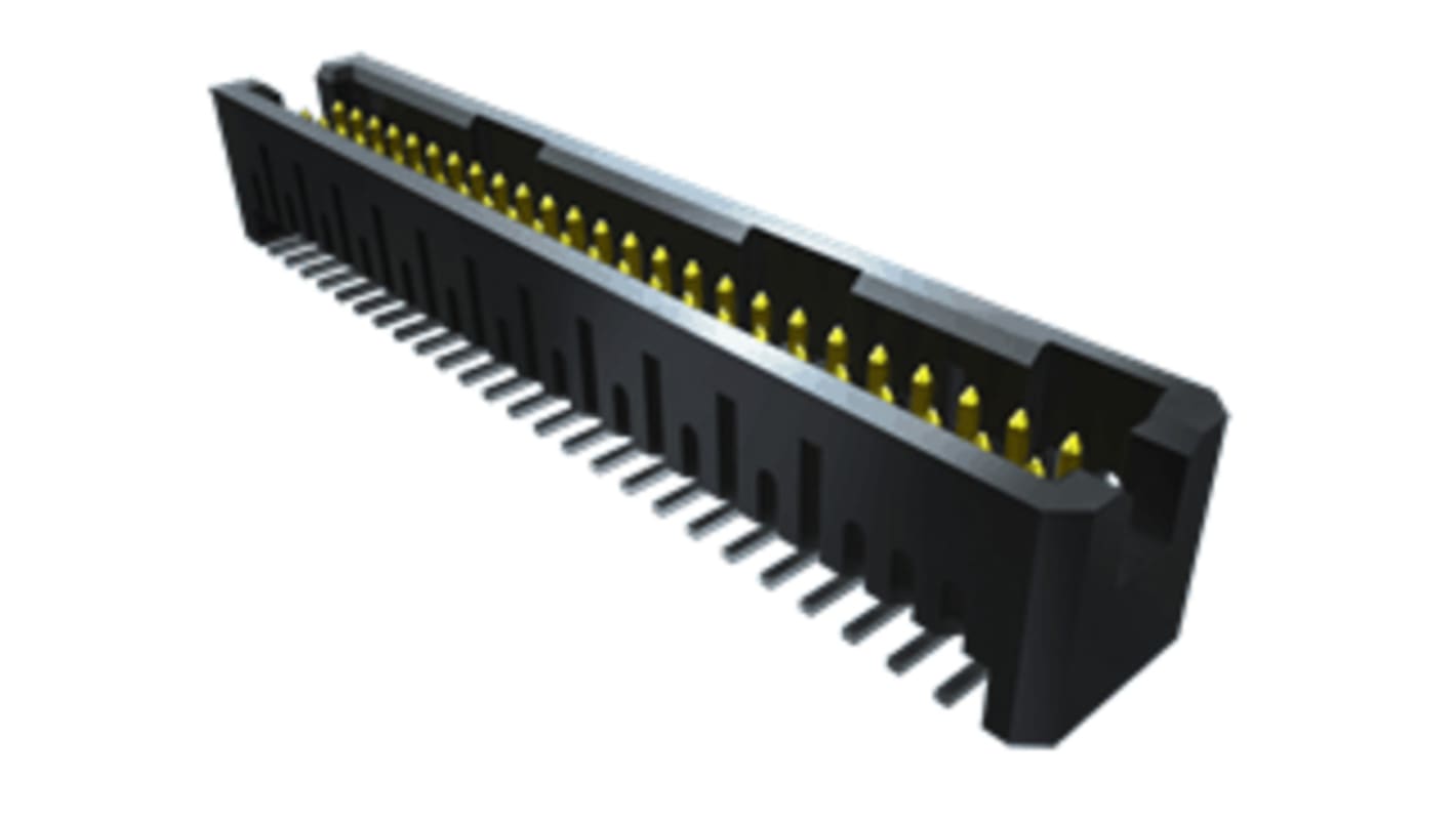 Samtec TFML Series Straight PCB Header, 14 Contact(s), 1.27mm Pitch, 2 Row(s), Shrouded