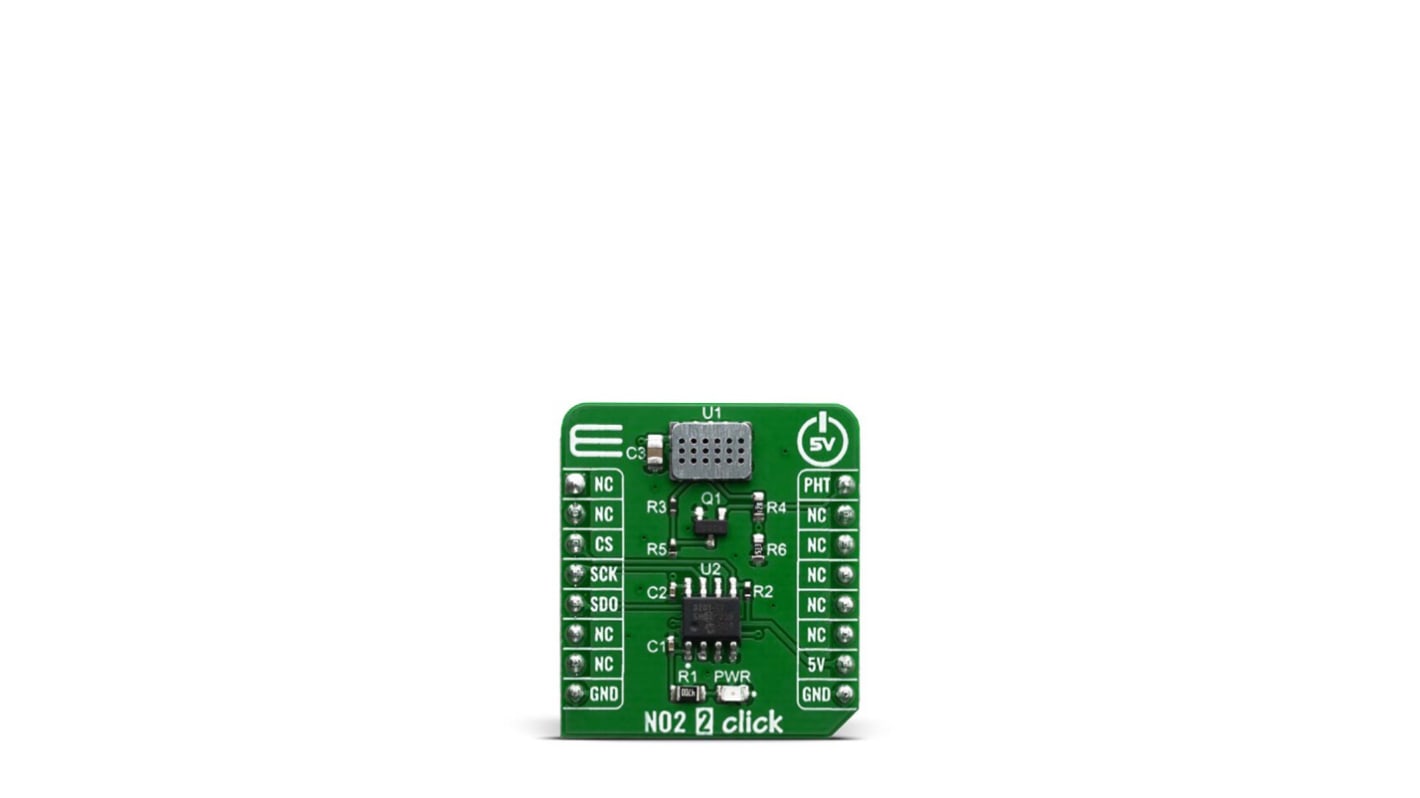 MikroElektronika NO2 2 CLICK for MiCS-2714 early fire detection, etc., in breath checking applications, Used in harsh