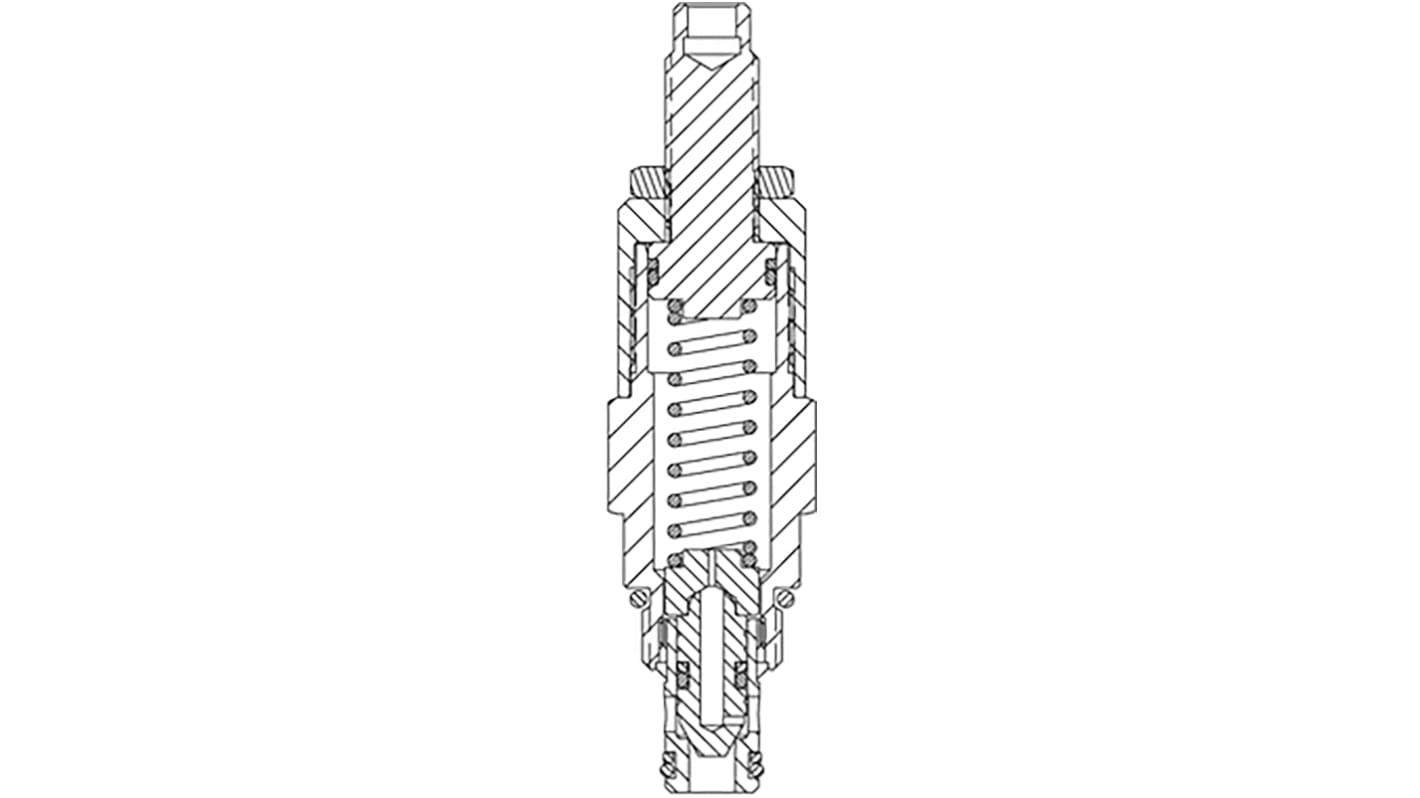 Valvola di sfiato idraulica HydraForce, serie RV58-20, 345bar max