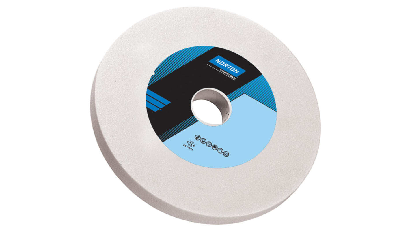 Norton VITRIUM 3 Straight Wheel Aluminium Oxide Grinding Wheel, 180mm Diameter, P60 Grit