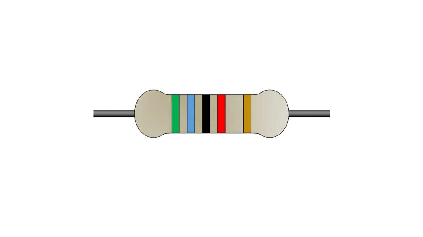 Yageo CFR Festwert Kohleschichtwiderstand 56kΩ 5% / 0,25W