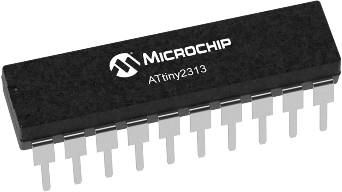 Microchip, 8bit AVR, ATtiny2313 Microcontroller, 20MHz, 8 kB Flash, 20-Pin SOIC