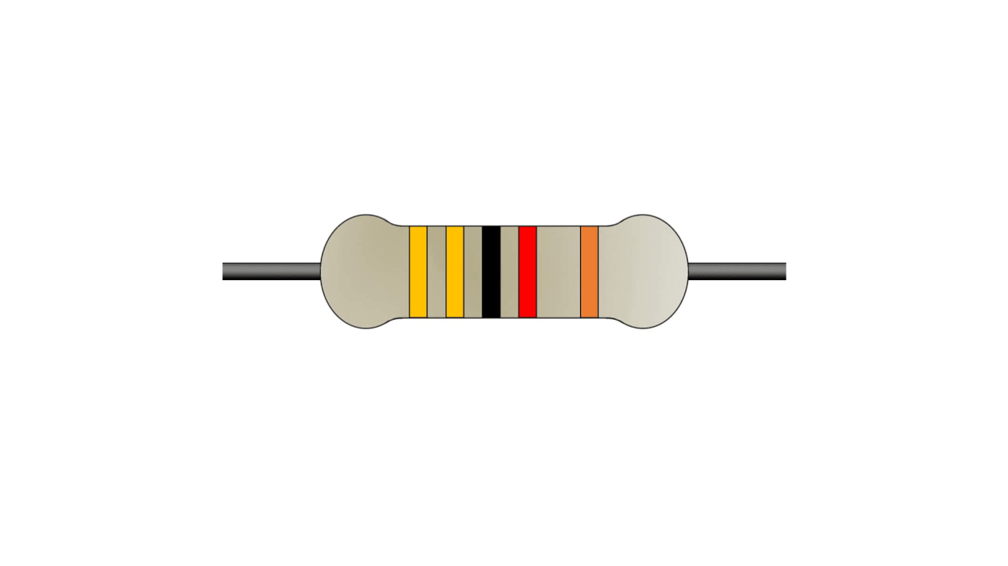 Yageo 33kΩ Metal Film Fixed Resistor 0.6W ±1% MF0207FTE52-33K