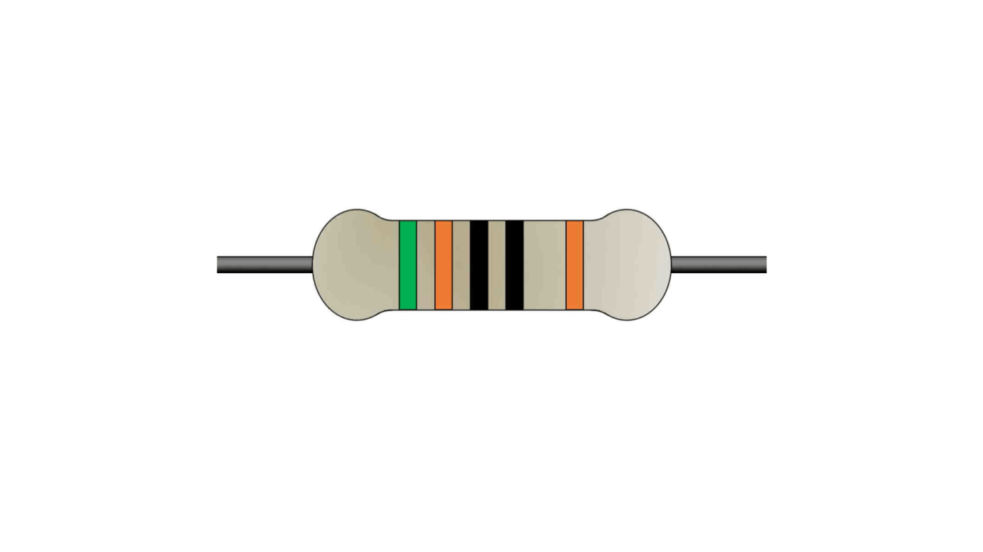 Yageo 510Ω Metal Film Fixed Resistor 0.5W ±1% MFR50SFTE52-510R