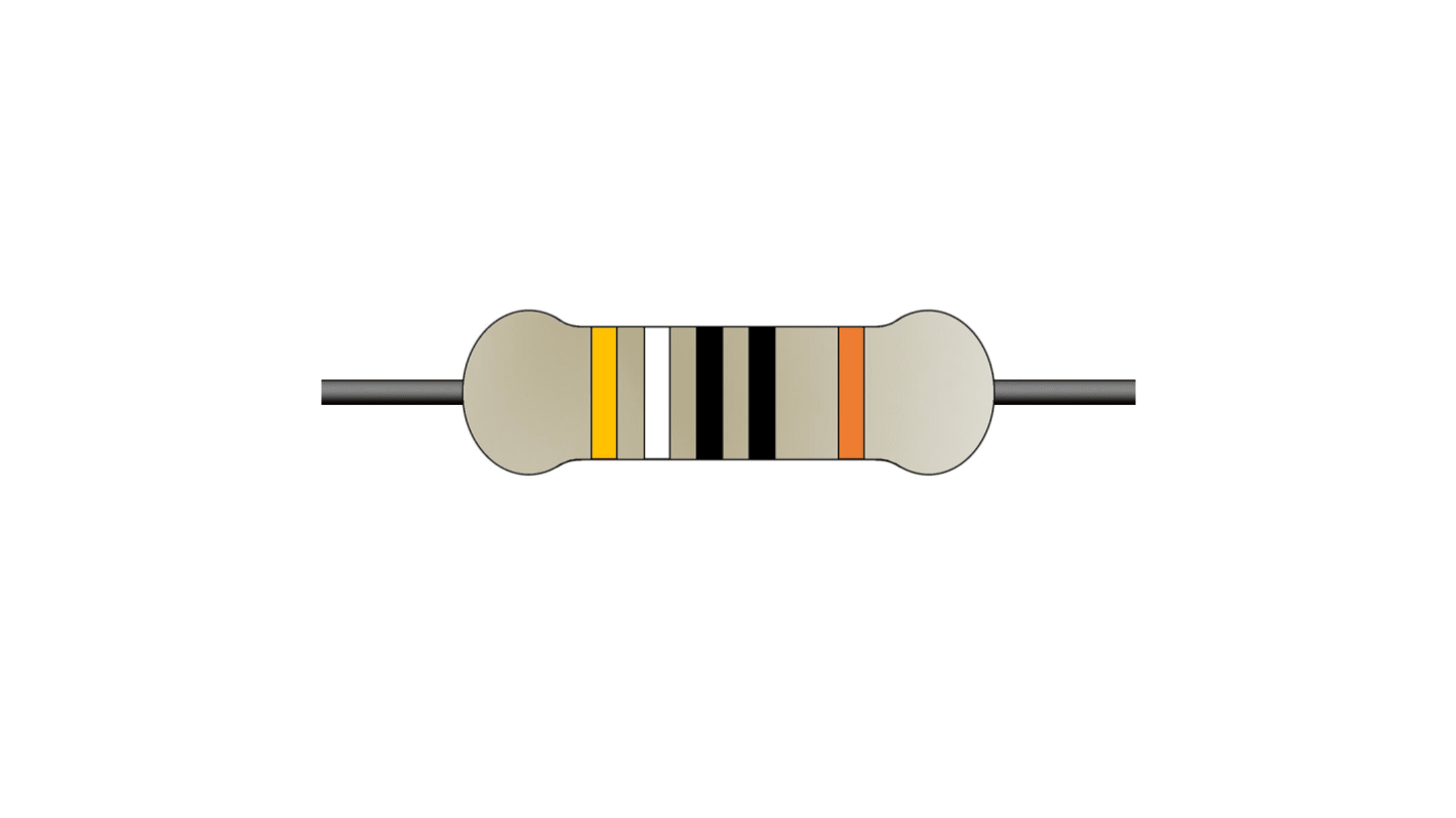 Yageo 390Ω Metal Film Fixed Resistor 0.6W ±1% MF0207FTE52-390R