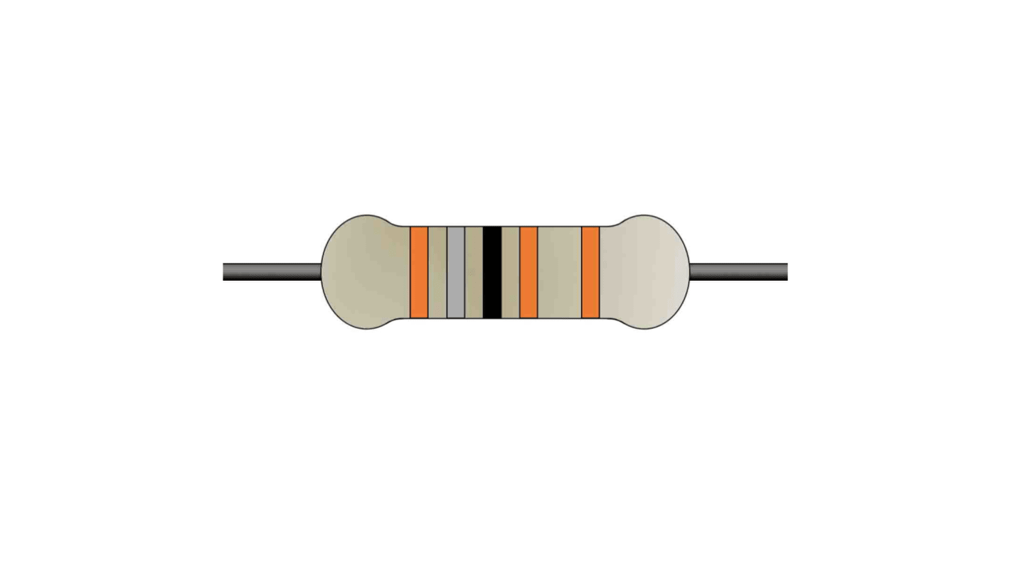 Yageo 1.8kΩ Metal Film Fixed Resistor 0.5W ±1% MFR50SFTE52-1K8