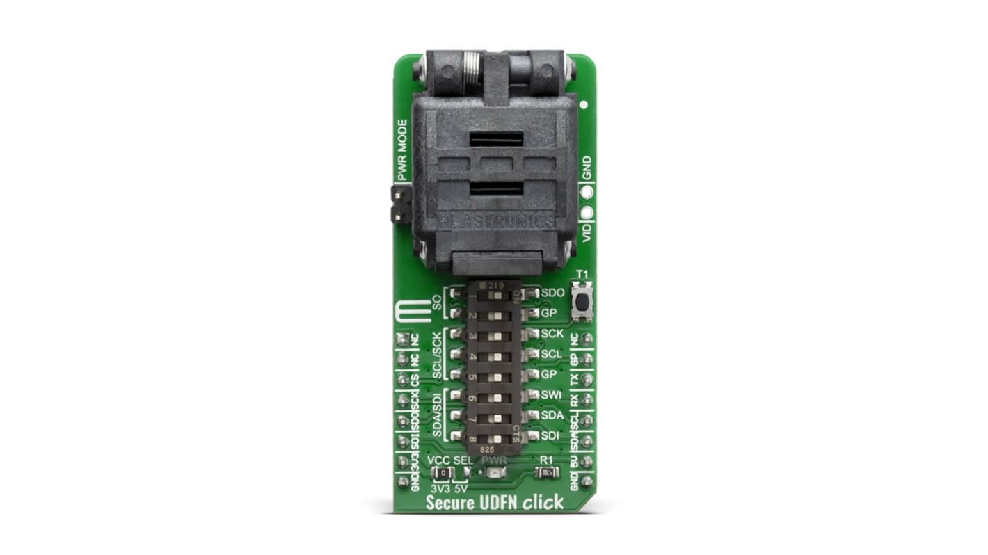 MikroElektronika Secure UDFN Click 附加板, ATECC508A 、 ATSHA204A 、 ATECC608A处理器