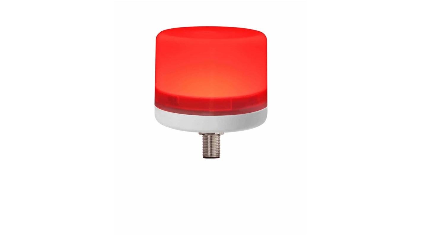 RS PRO 红色常亮LED警示灯, 白色外壳, 24 V 直流, Φ70mm底座, 螺钉安装, IP66