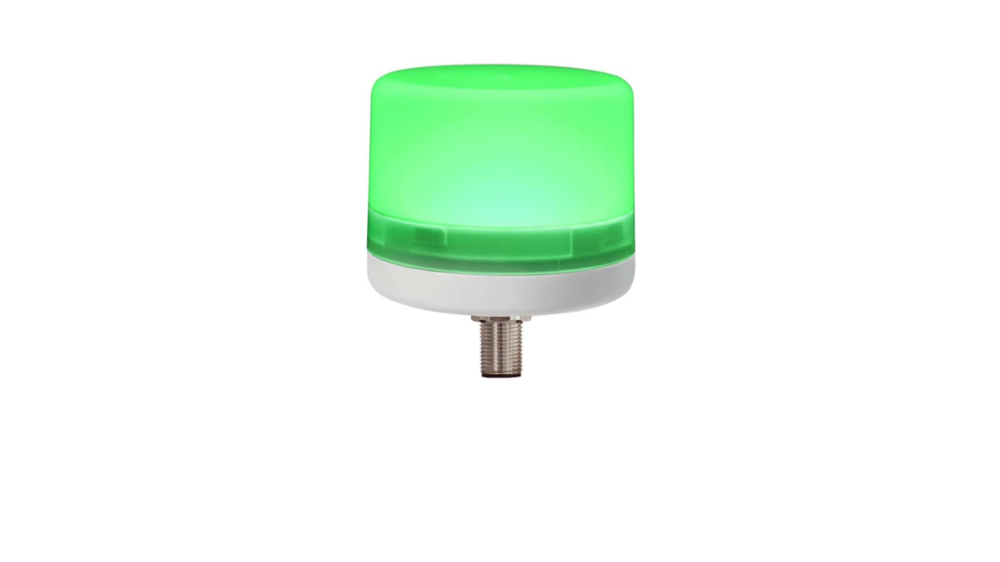 RS PRO 绿色常亮LED警示灯, 白色外壳, 24 V 直流, Φ70mm底座, 螺钉安装, IP66