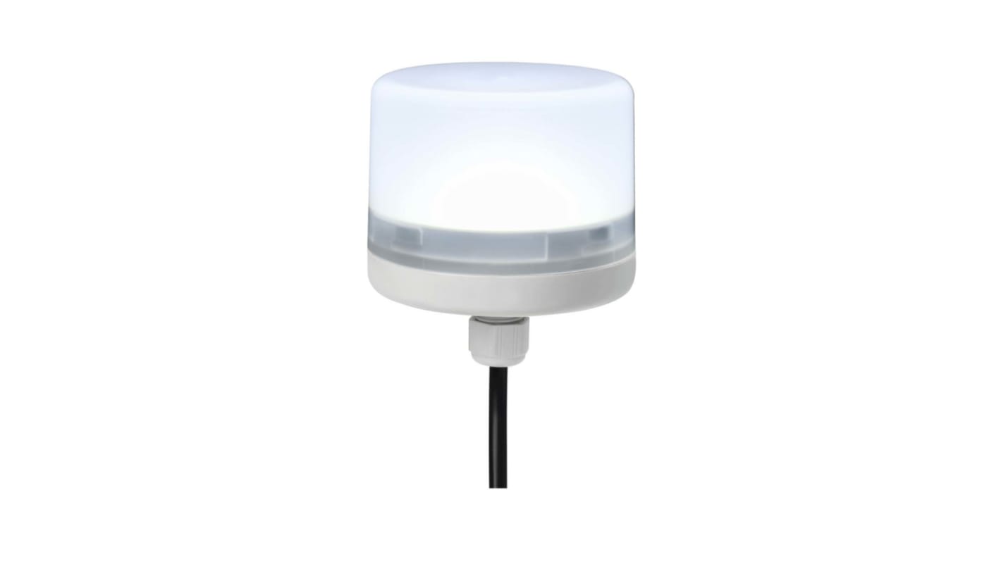 Indicador luminoso RS PRO, efecto Constante, LED, Blanco, alim. 24 V dc