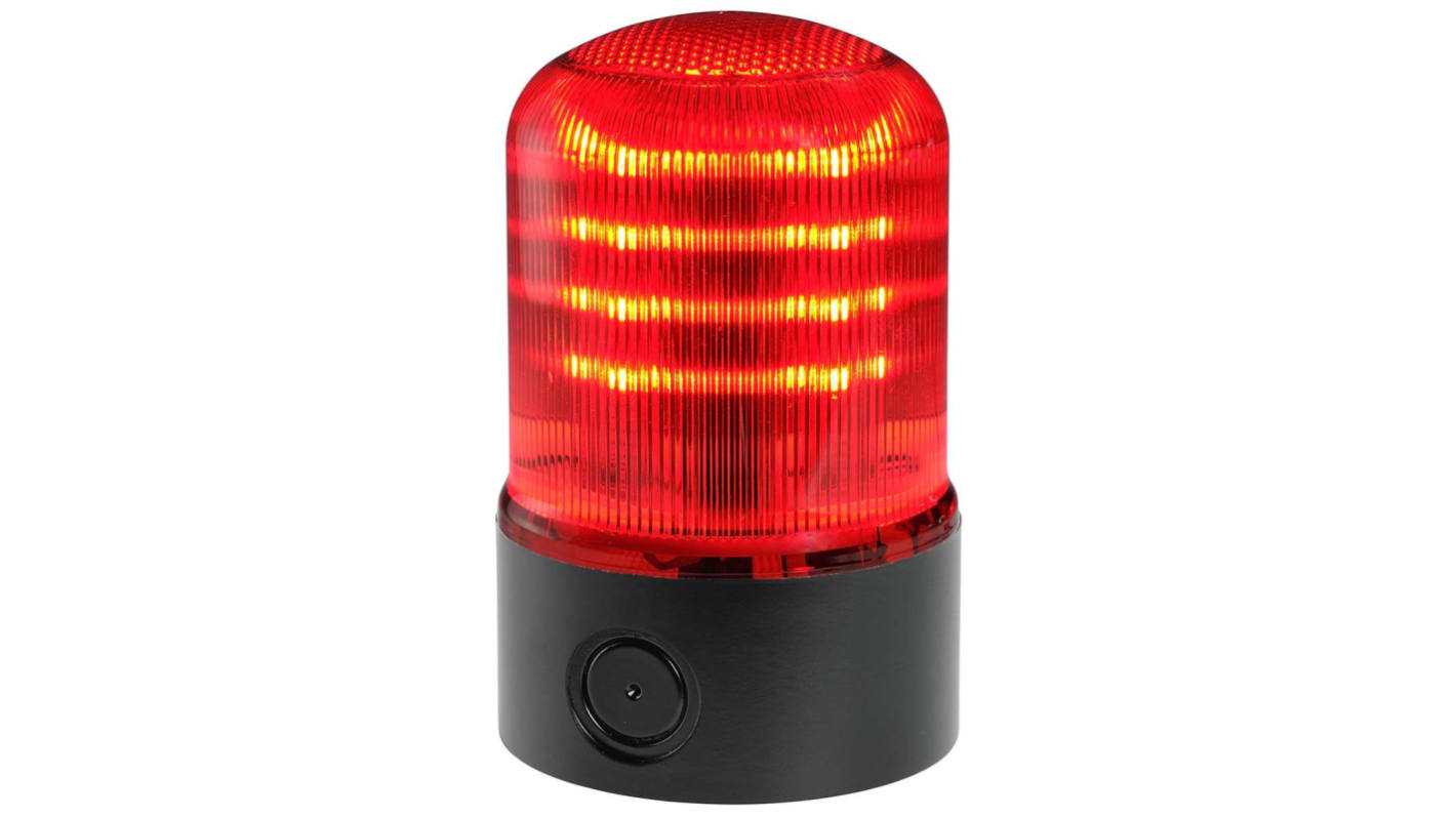 RS PRO Red Multiple Effect Beacon, 12 V ac/dc, 24 V ac/dc, Base Mount, LED Bulb