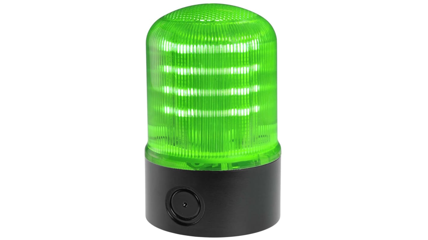 RS PRO 绿色闪光LED警示灯, 120 V，240 V, 底座安装