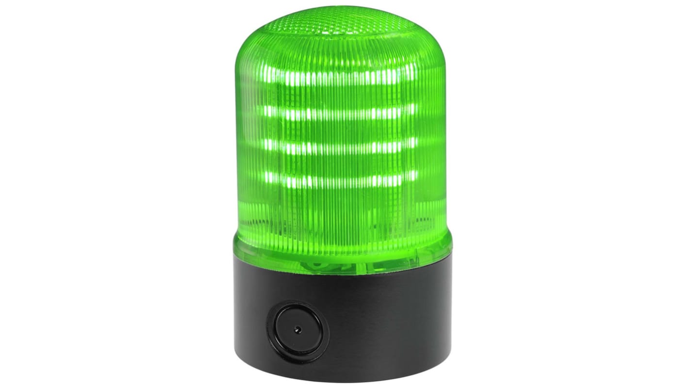 RS PRO Green Multiple Effect Beacon, 120 V, 240 V, Base Mount, LED Bulb