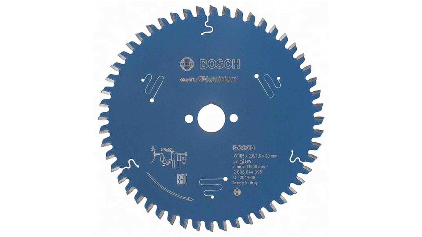 Lame de scie circulaire Bosch Ø20mm; Ø165mm, X 1