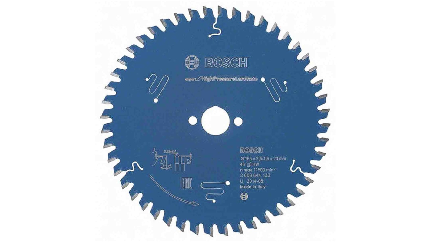 Bosch 圆锯片, Φ165mm锯条, Φ20mm心轴