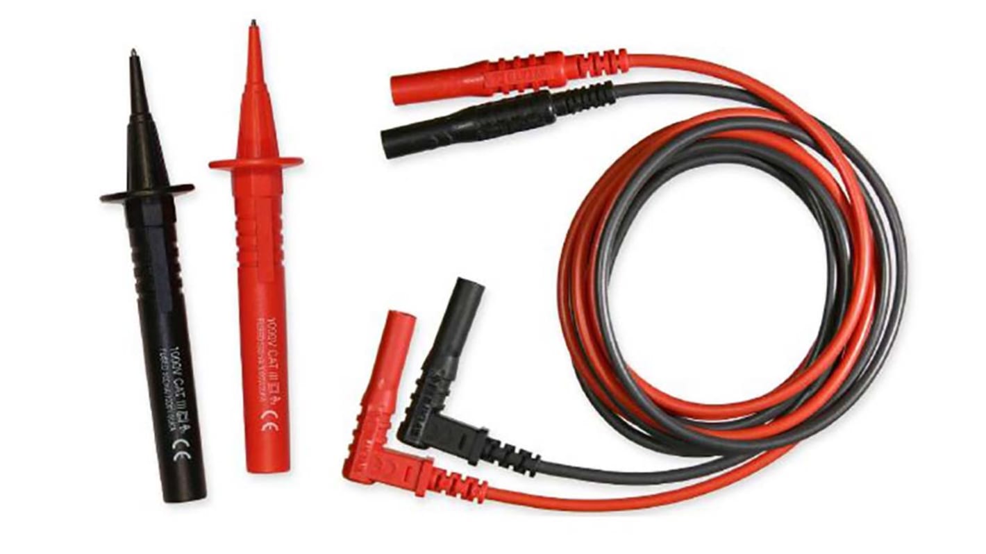 RS PRO 万用表线 直角至直 安全类别电压1000V