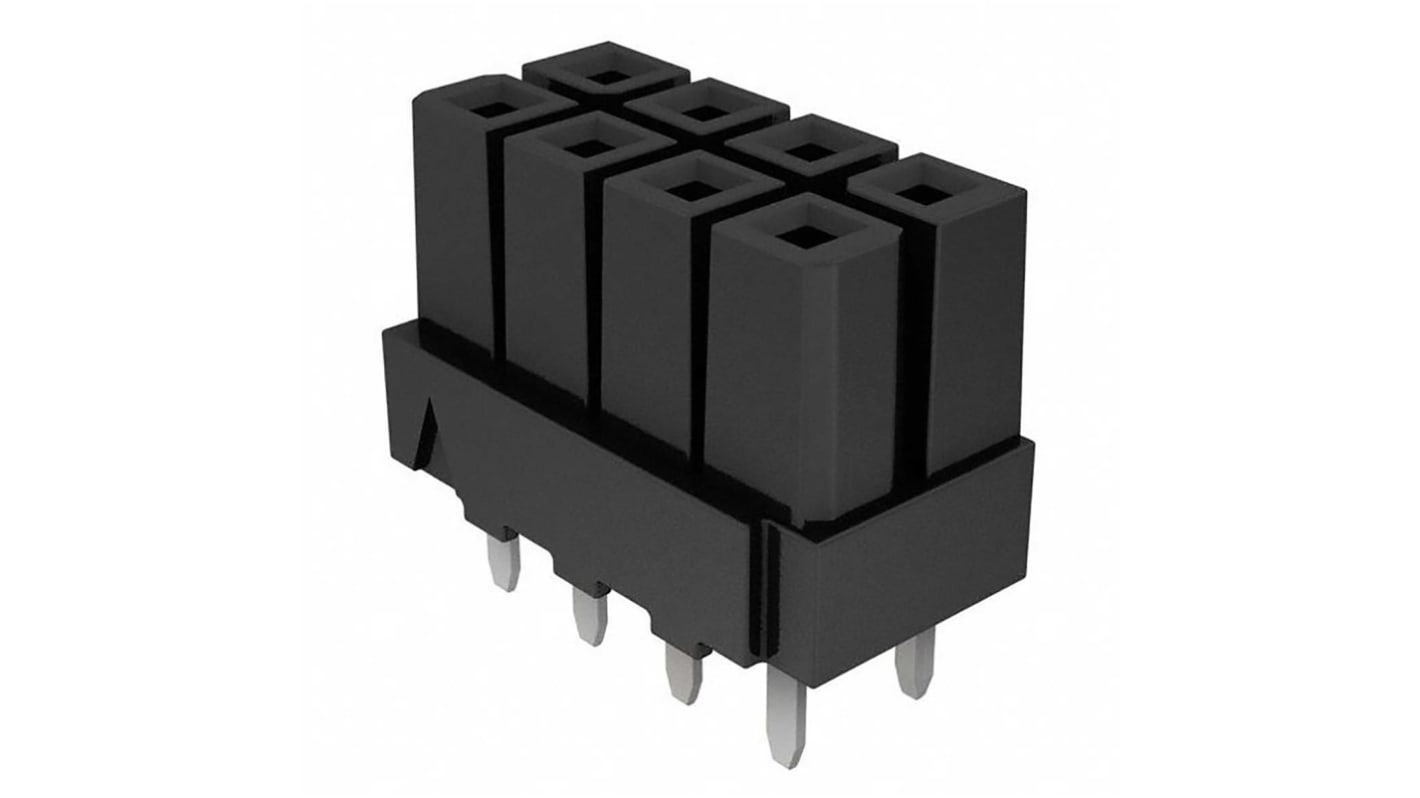 Gniazdo PCB 4 -pinowe 2 -rzędowe raster: 4.19mm Wpust górny Przewlekany