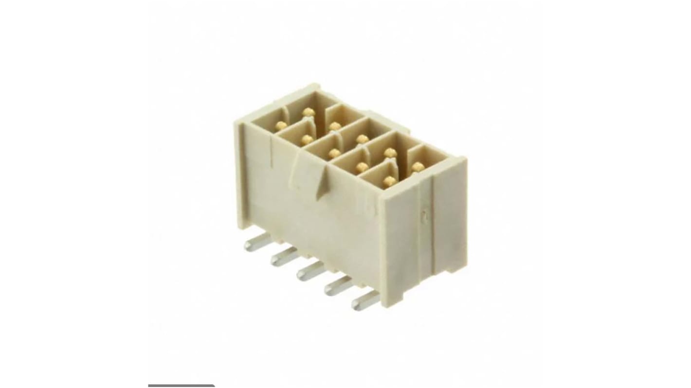 Samtec IPL1 Series Straight Surface Mount PCB Header, 6 Contact(s), 2.54mm Pitch, 2 Row(s), Shrouded