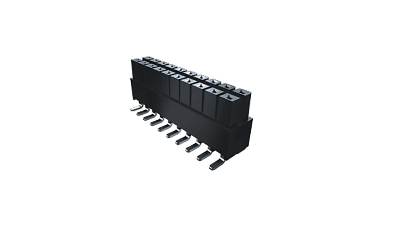 Presa PCB Samtec, 40 vie, 2 file, passo 2.54mm, Montaggio con foro passante