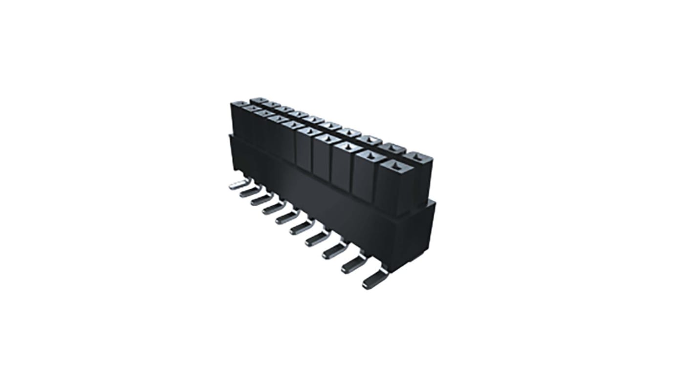 Gniazdo PCB 40 -pinowe 2 -rzędowe raster: 2.54mm Zasilanie płytki Kąt Proste Przewlekany