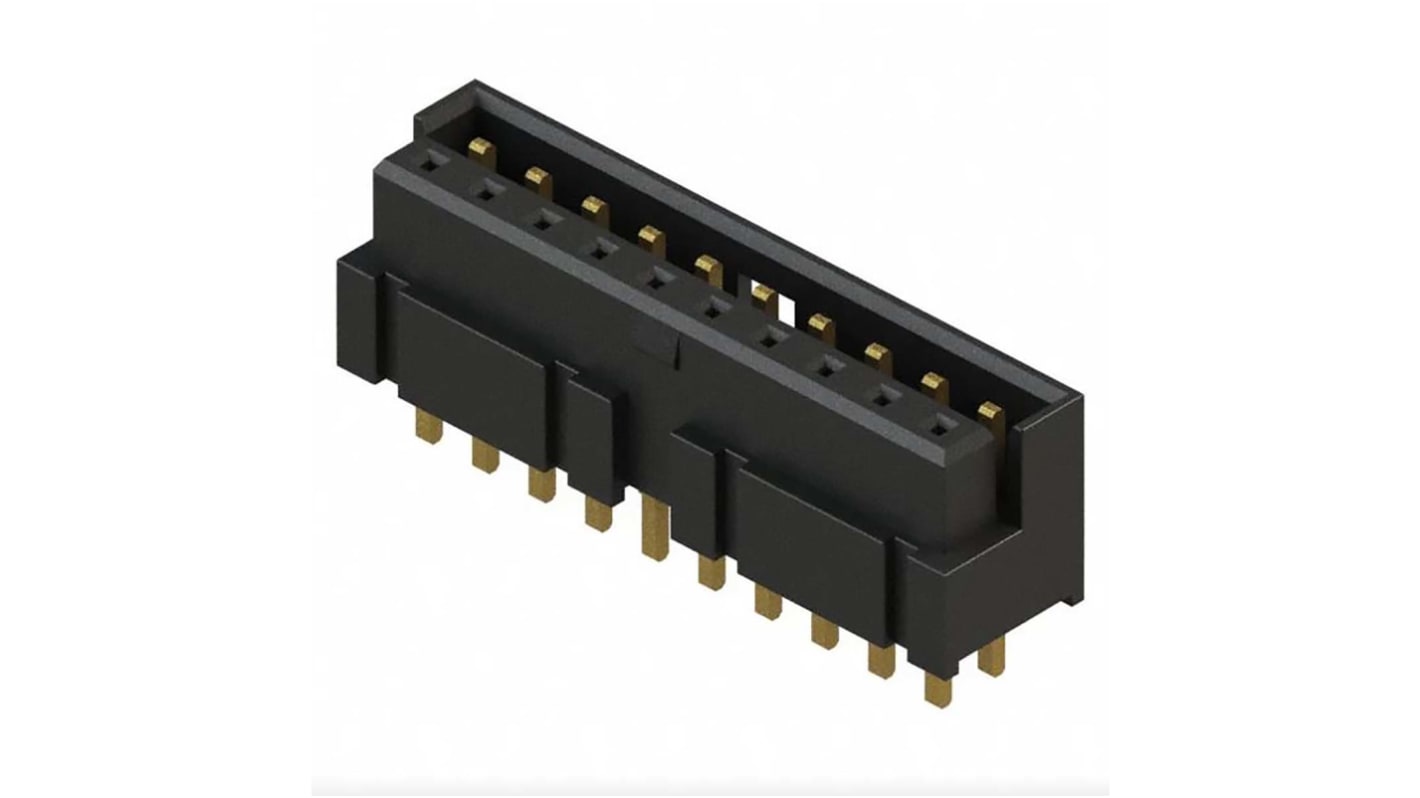 Conector macho para PCB Samtec serie LS2 de 20 vías, 1 fila, paso 2.0mm, Montaje en orificio pasante