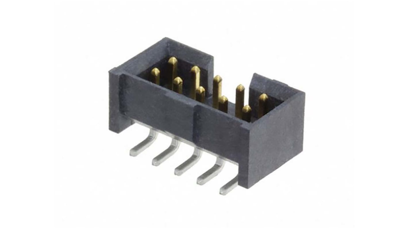 Samtec LTMM Series Straight Through Hole PCB Header, 10 Contact(s), 2.0mm Pitch, 2 Row(s), Shrouded