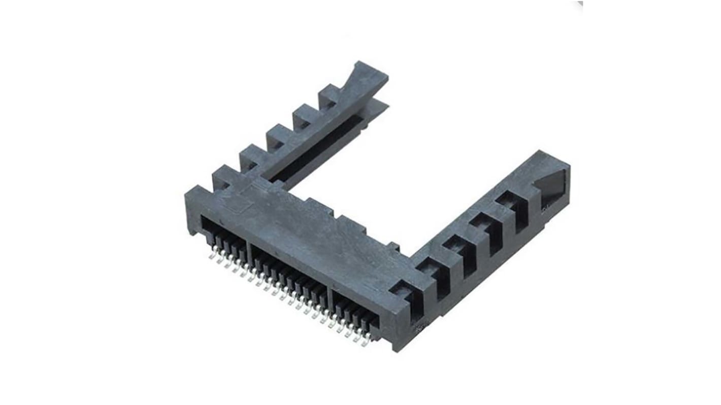 Samtec MB1 Series Right Angle Female Edge Connector, Surface Mount, 1mm Pitch, 1-Row