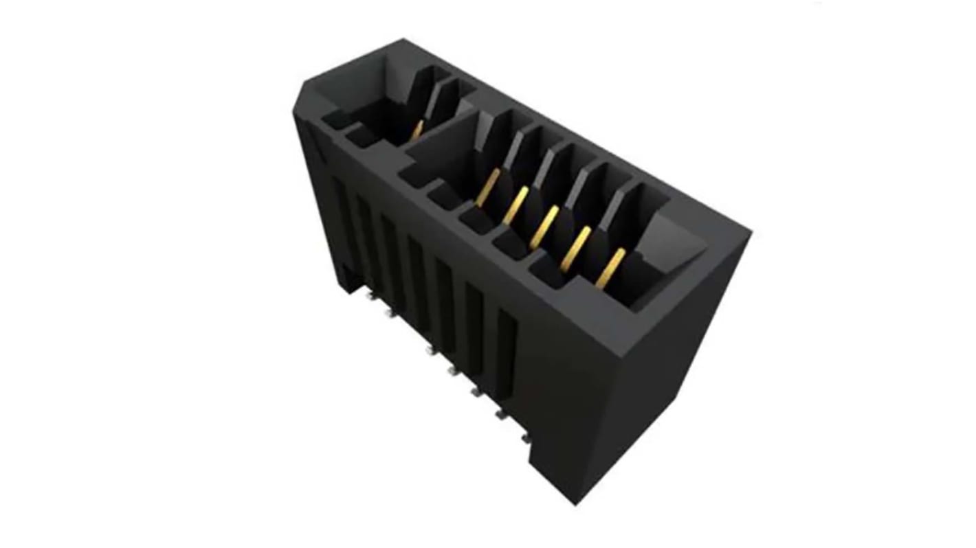 Samtec MECF Series Vertical Female Edge Connector, Surface Mount, 1.27 Pitch, 1-Row