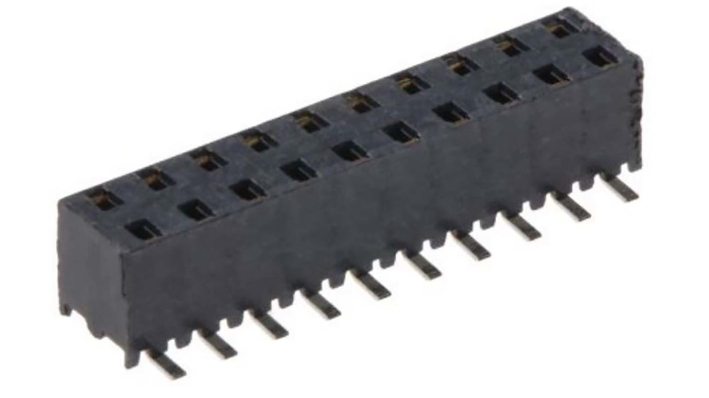 Gniazdo PCB 20 -pinowe 2 -rzędowe raster: 2mm Pazur Tiger Proste Przewlekany