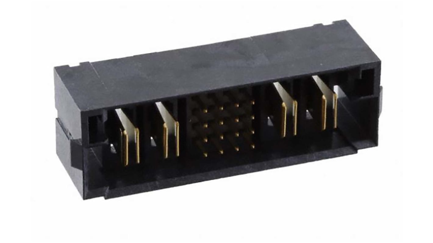 Samtec MPTC Series Straight PCB Header, 20 Contact(s), 2.0mm Pitch, 10 Row(s), Shrouded