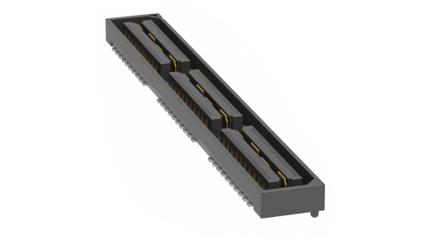 Gniazdo PCB +120 -pinowe 2 -rzędowe raster: 0.55mm Płaszczyzna naziemna pod kątem prostym Kąt Proste Przewlekany