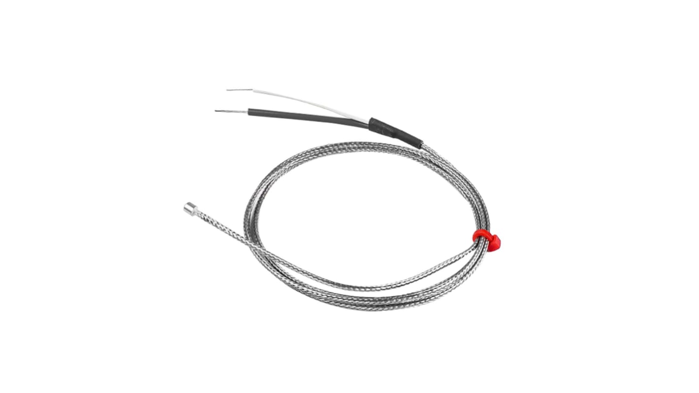 Termopar tipo J RS PRO, Ø sonda 3.2mm x 4mm, temp. máx +400°C, cable de 1m, conexión Extremo de cable pelado