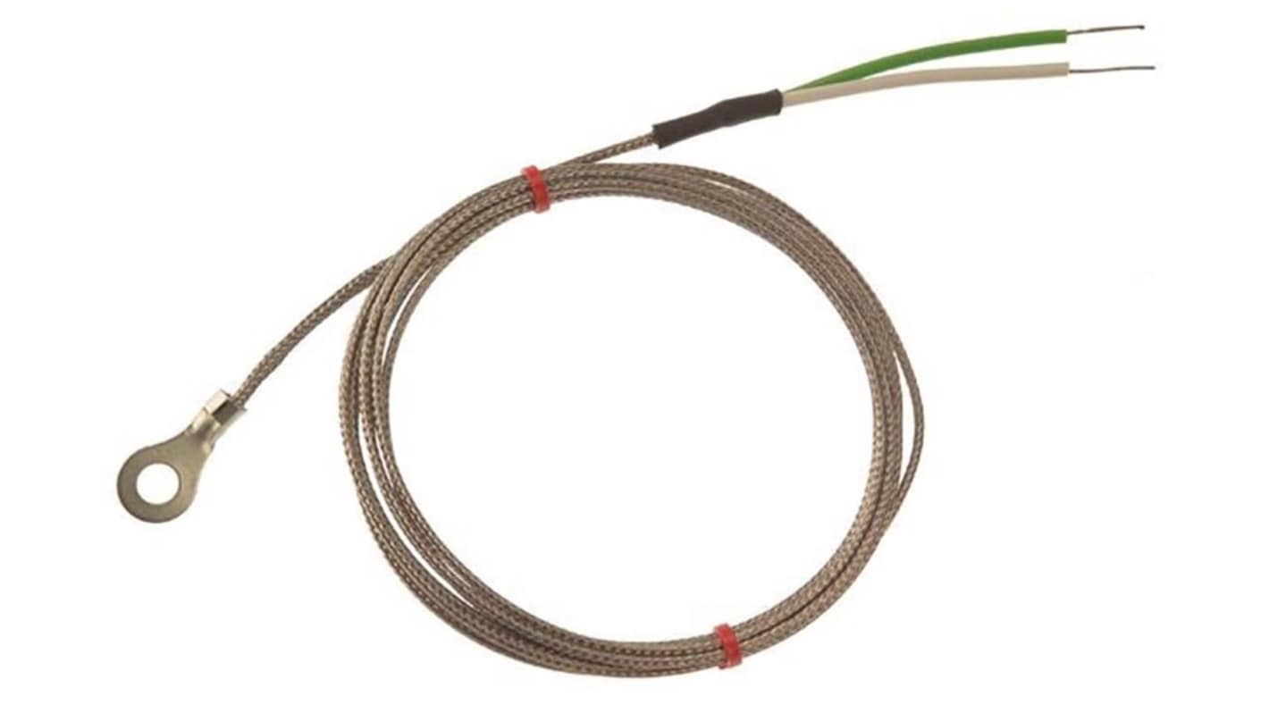 RS PRO Type K Washer Thermocouple 2m Length, 3.5mm Diameter → +350°C