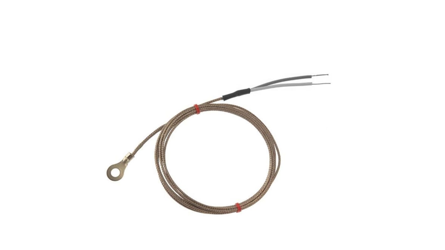 RS PRO Type J Washer Thermocouple 2m Length, 4mm Diameter → +350°C