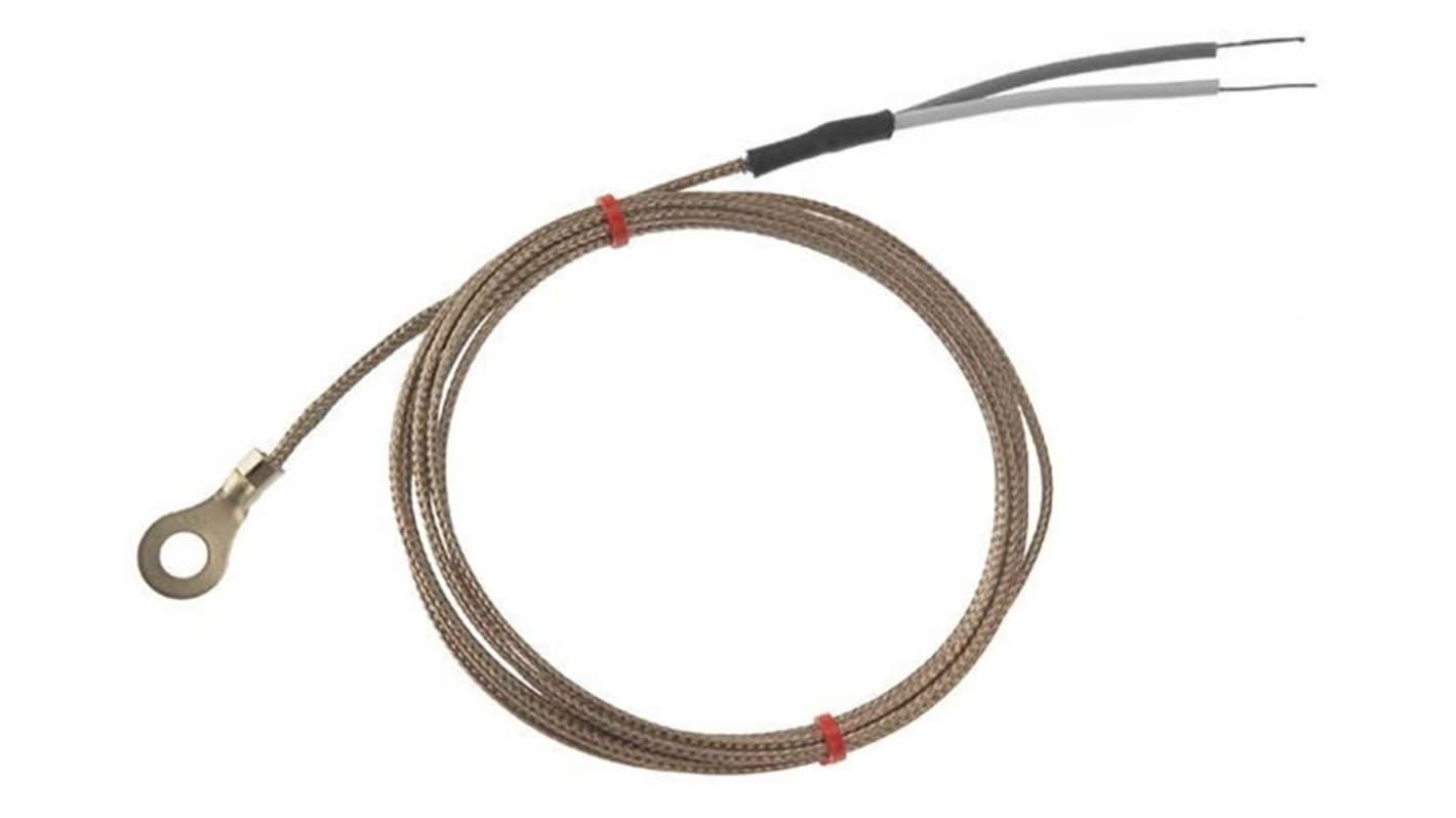 RS PRO Type J Washer Thermocouple 2m Length, 10mm Diameter → +350°C