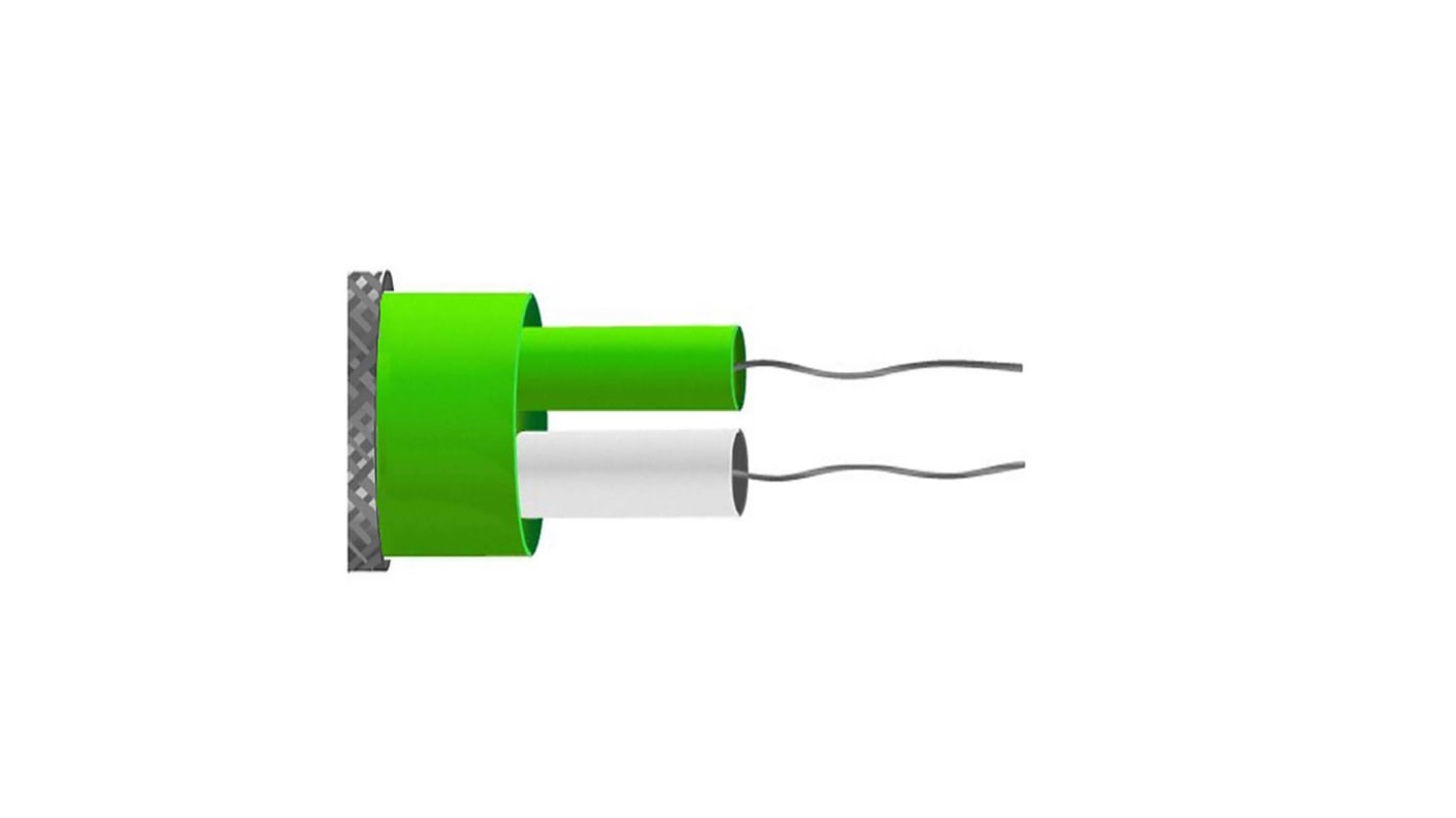 Kabel/przewód termopary K dł. 25m 7/0,2mm -75 → + 260 °C PFA 2-żyłowy Nieekranowany