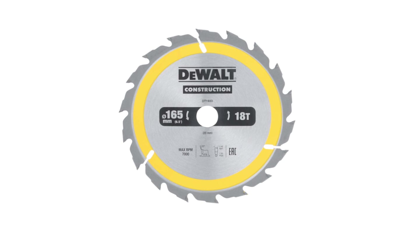 DT1933 QZ DeWALT Circular Saw Blade RS