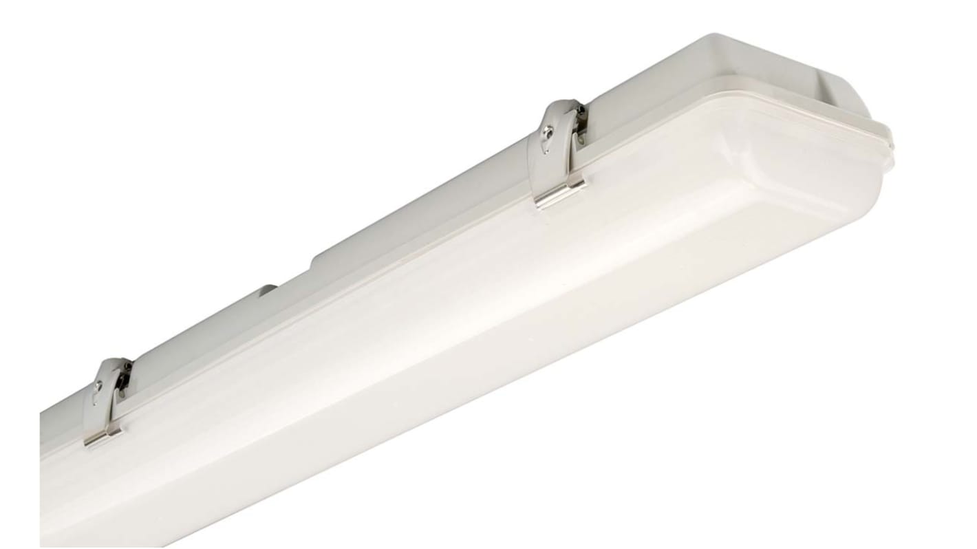 RS PRO 74 W LED Batten Light, 220 → 240 V ac Damp Proof Light, Anti-corrosive, 1.85 m Long, IP65