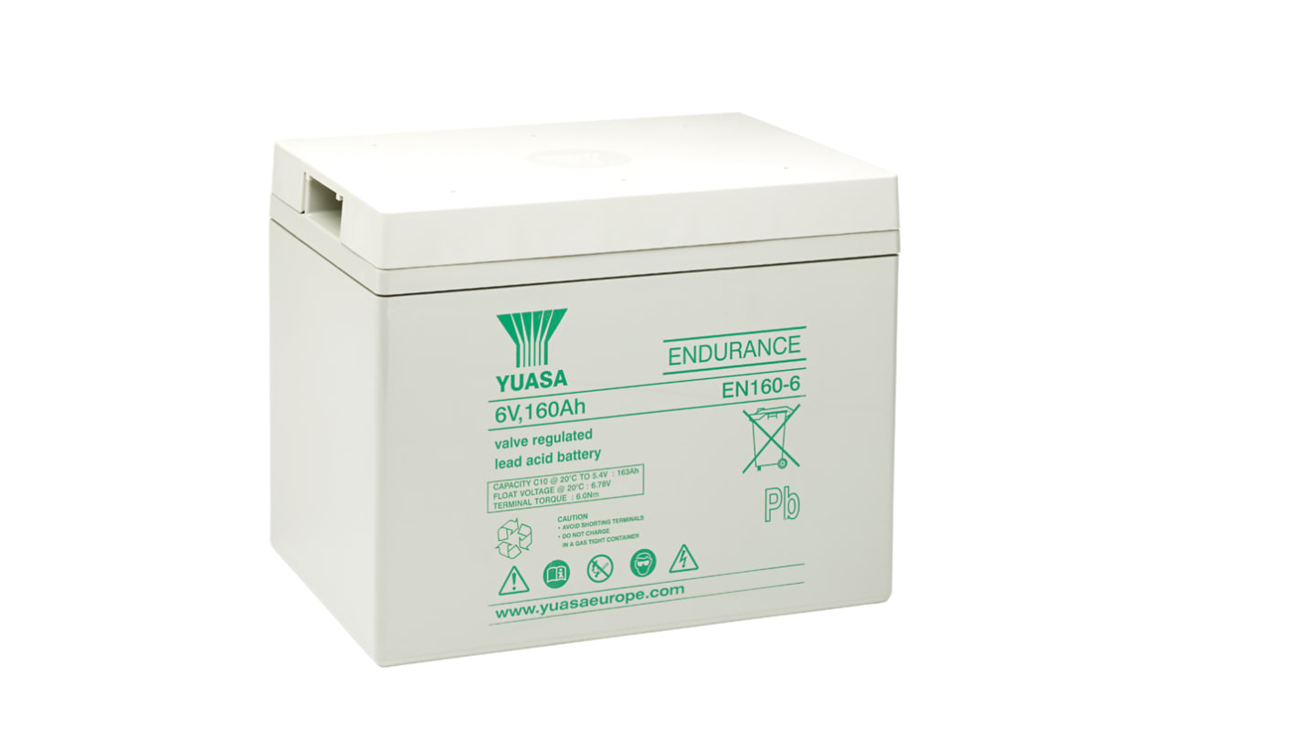 Yuasa 6V M8 Sealed Lead Acid Battery, 160Ah