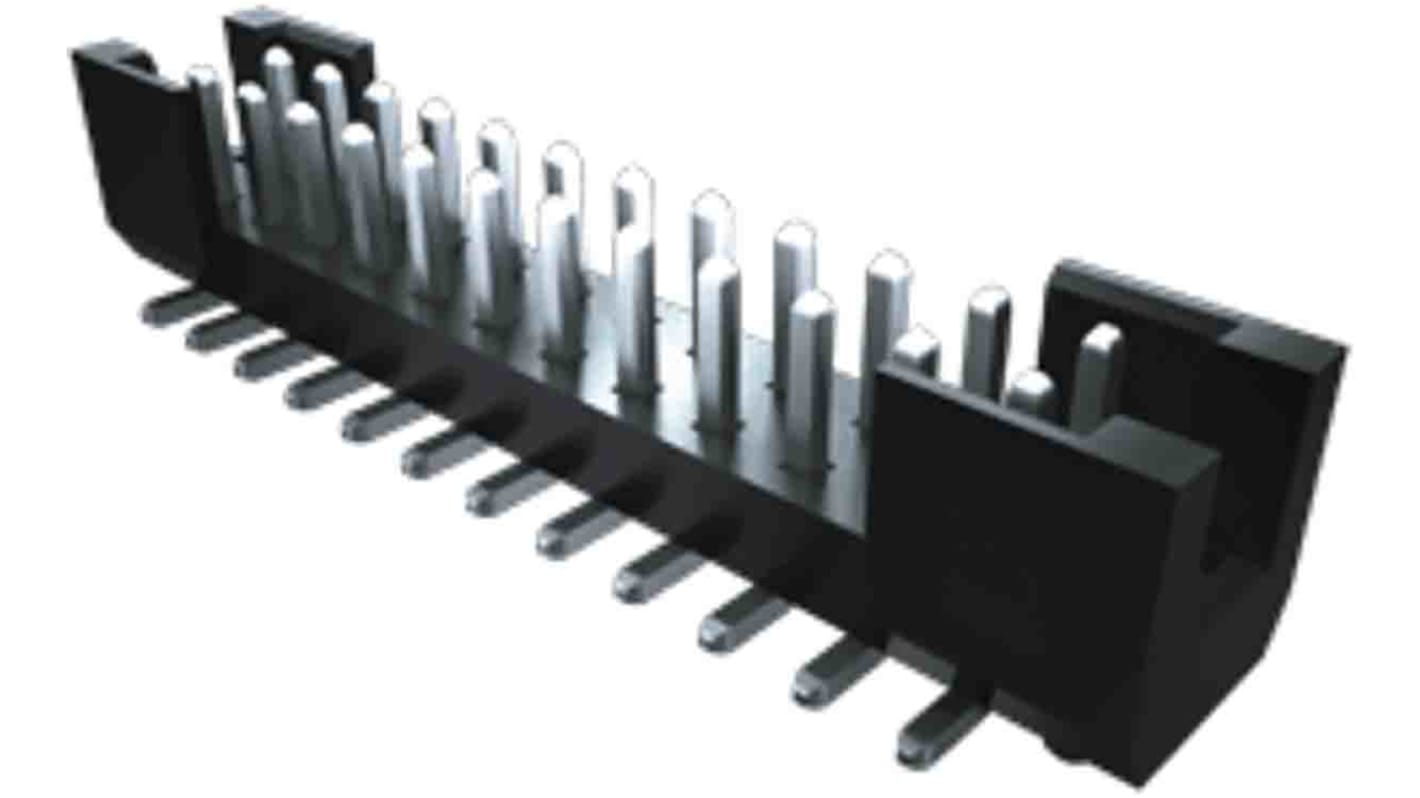 Samtec TSH Series Horizontal Surface Mount PCB Header, 10 Contact(s), 2.0mm Pitch, 2 Row(s), Shrouded