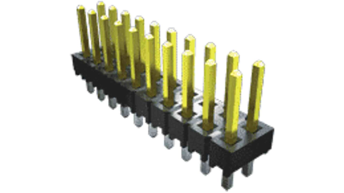 Samtec TSW Stiftleiste, 3-polig / 3-reihig, Raster 2.54mm, Nicht ummantelt