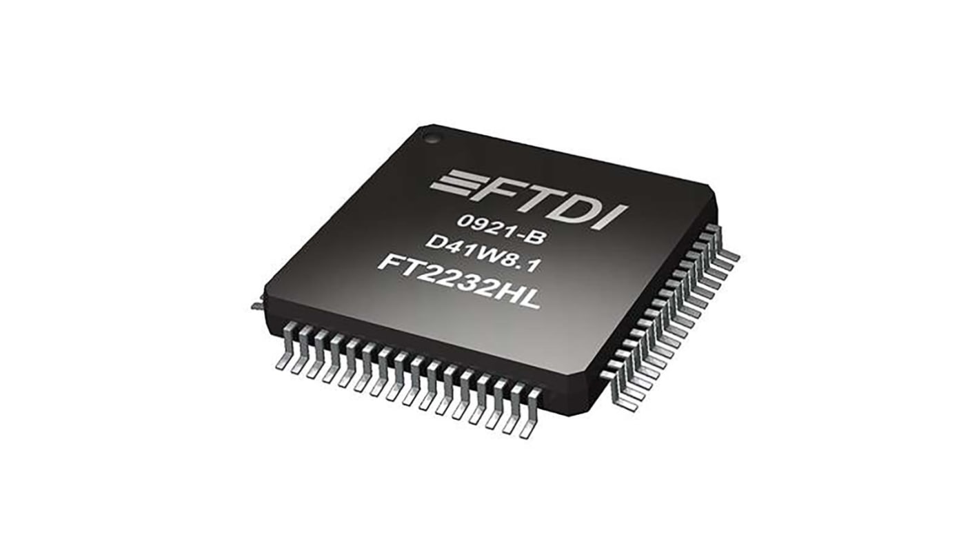 FTDI Chip Multiprotocol Transceiver 48-Pin LQFP, FT232HL-TRAY