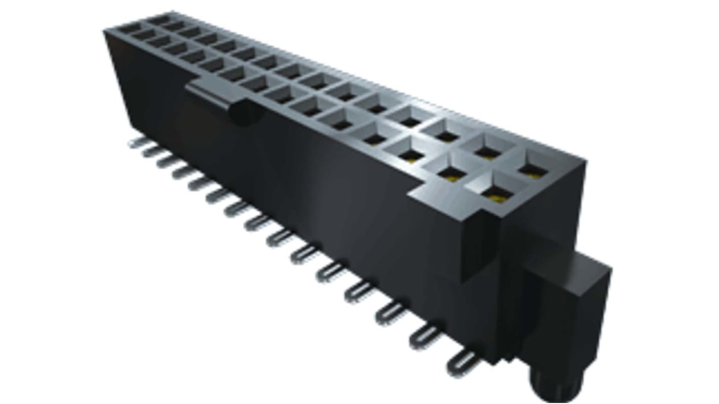 Samtec SFML Series Straight Surface Mount PCB Socket, 30-Contact, 2-Row, 1.27mm Pitch, Solder Termination