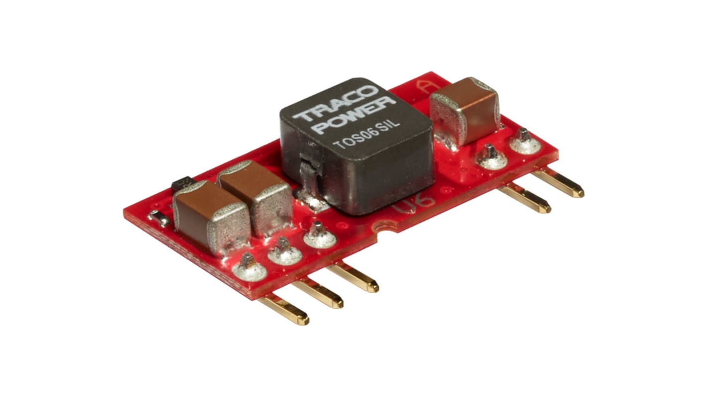 Przetwornica DC-DC, Uwe 2.4 → 5.5 V dc, Uwy 0.75V dc, Iwy 6A, TRACOPOWER