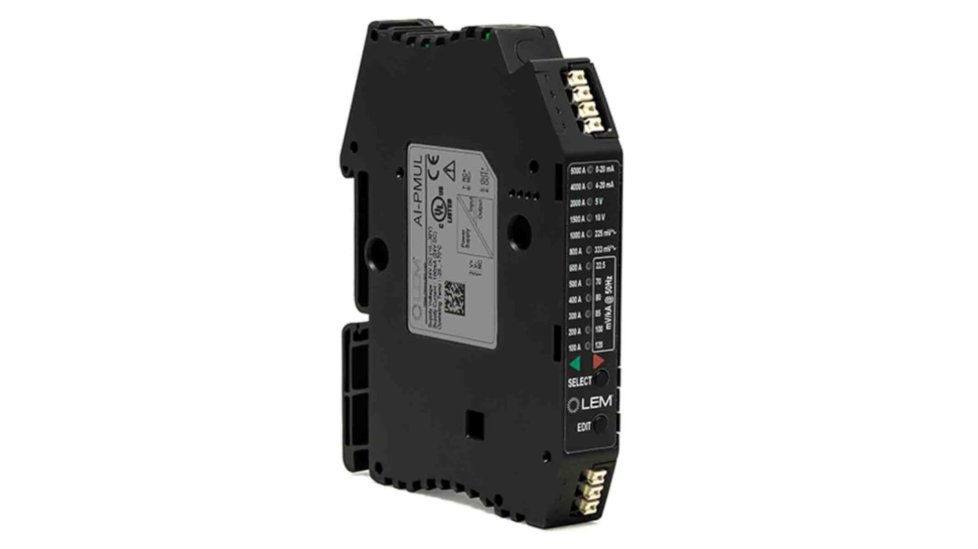 LEM AI-PMUL Series DIN Rail Mounted Current Transformer, 24 V dc