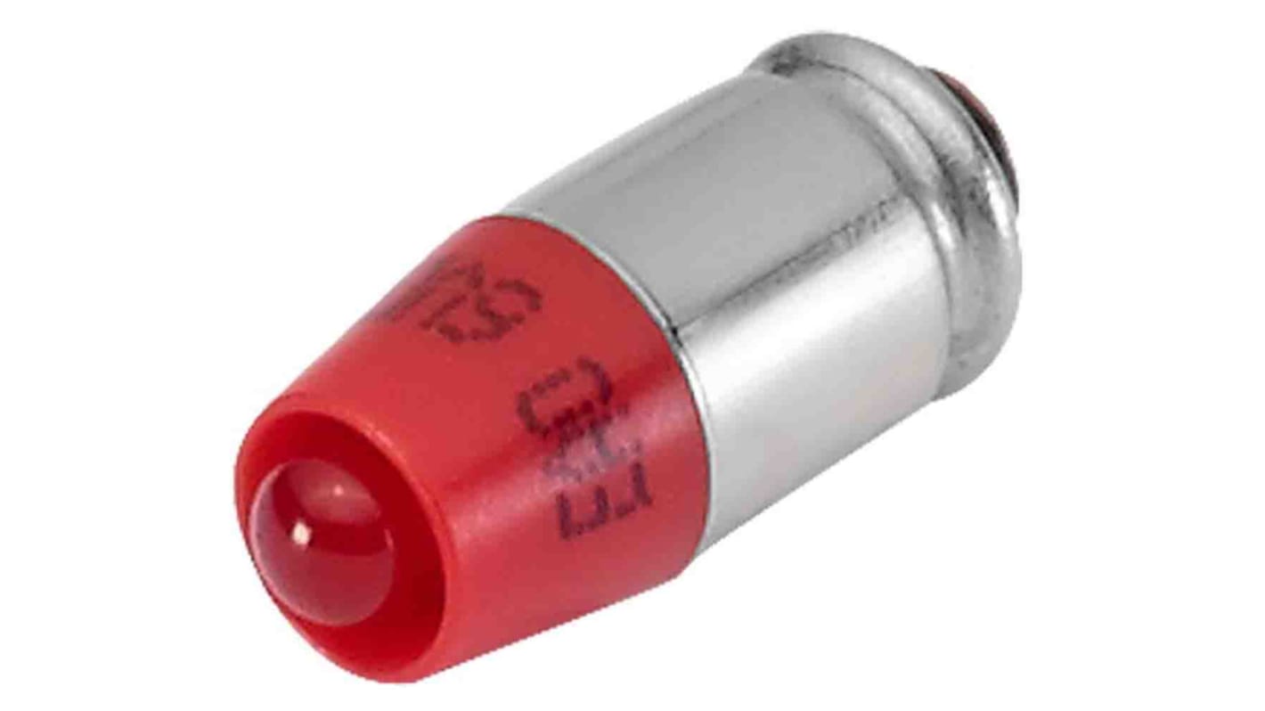 EAO White LED Indicator Lamp, 24V ac/dc, T1 3/4 MG Base, 6.1mm Diameter, 750mcd