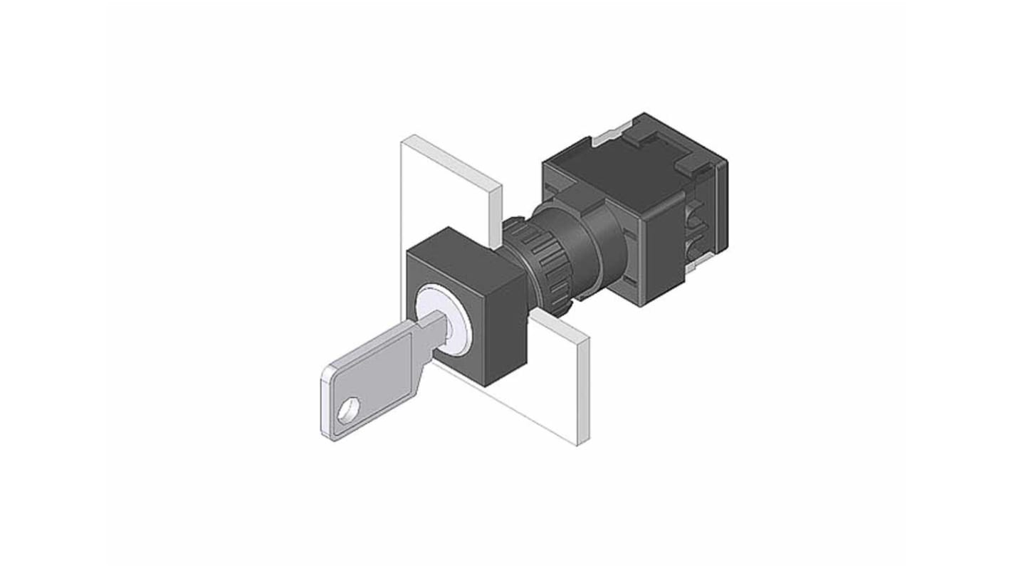 EAO IP65 Key Switch 3-Way