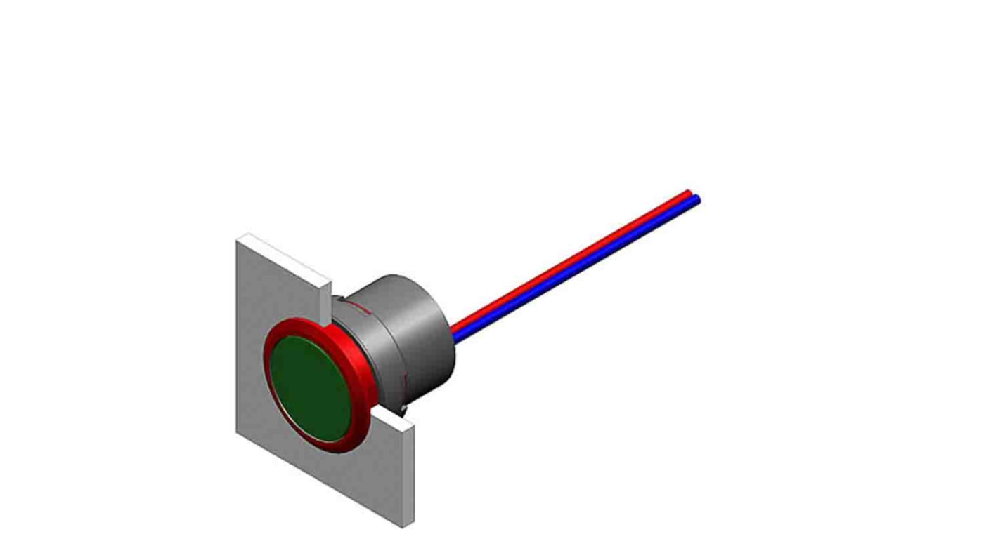 Kontrollampe, Lysdiode, Huldiameter: 22.3mm