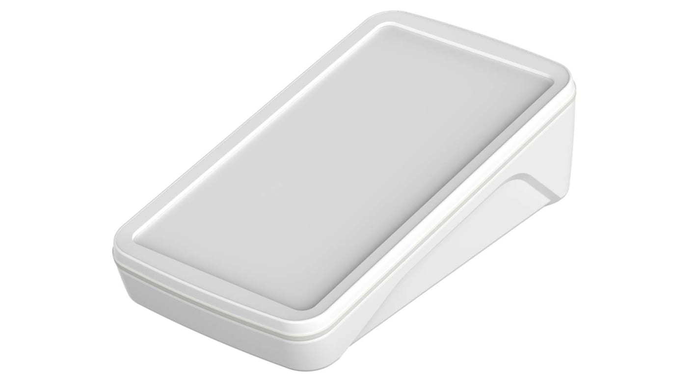 Bopla BoPad Series White ABS Desktop Enclosure, Sloped Front, 165 x 90 x 47.5mm